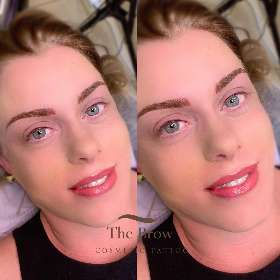 Microblading brows & lip blush and eyeliner by The Brow Cosmetic Tattoo, Brisbane