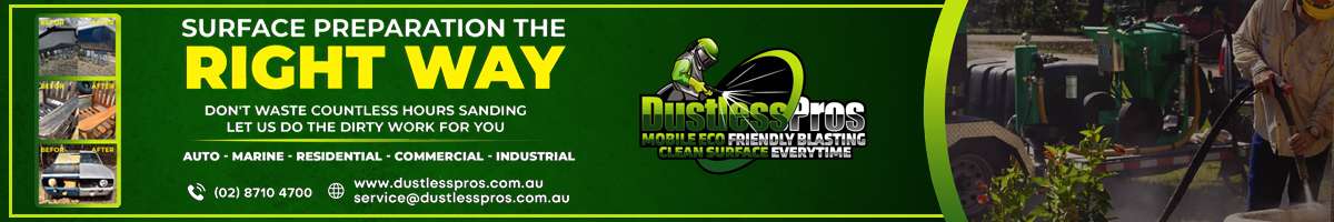 Dustless Pros | Sydney Sandblasting Service Banner