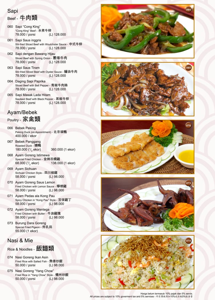 Bali Nikmat Menu