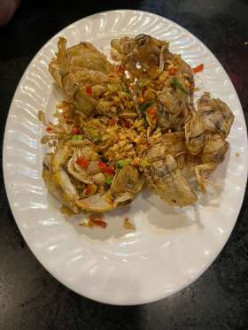 Udang roggeng goreng cabe garam - Bali Nikmat