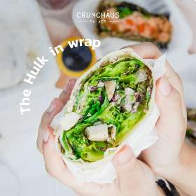 The Hulk - Salad Wrap - Salad Bar Surabaya - Crunchaus Pakuwon City Surabaya