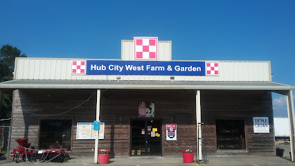 Hub City West Farm and Garden Logo