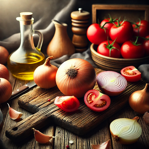 Onions and Tomatoes Banner