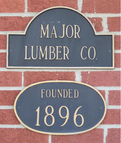 Major Lumber Company Banner