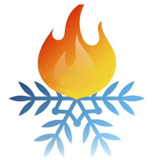 Fire & Frost Heating and Cooling Logo