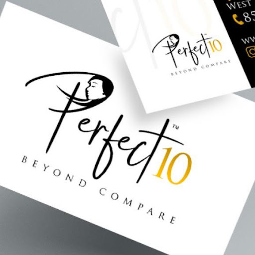 Perfect 10 Unisex Salon Logo