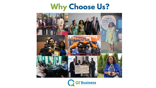 QT Business Solutions - Grant Writing, Business Plan Writing, Microloans and more! Banner