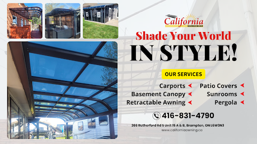 California Awning & Canopy Sales Banner