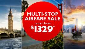 Multi-Stop Airfare Sale