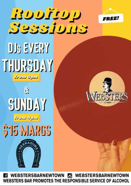 Best Rooftop Sessions in Newtown Only at Webster's Bar!