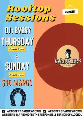 Best Rooftop Sessions in Newtown Only at Webster's Bar!