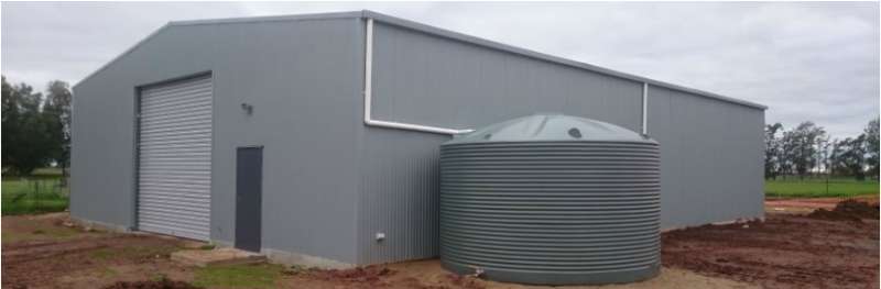 Yanco DPI Shed construction - Three sheds, one day