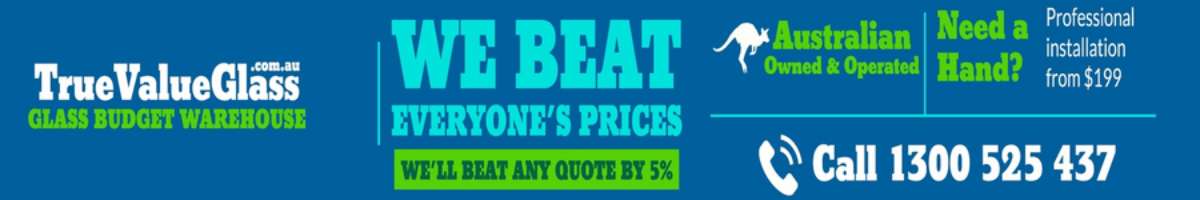 True Value Glass Banner