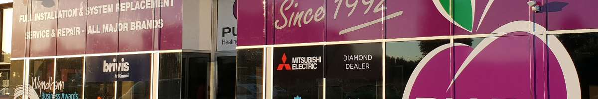 Plum Heating & Cooling Banner