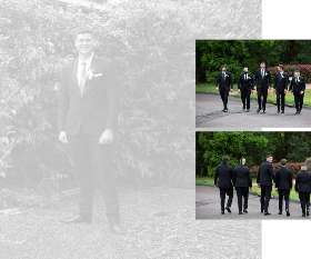 Grooms men of Connor & Rosanna Wedding Photo Shoot at The Rocks, Sydney