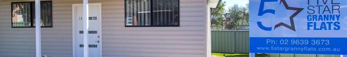 3 Bedroom Granny Flat Builders - 5 Star Granny Fla Banner