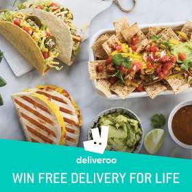WIN FREE DELIVERY with Deliveroo for a year, OR for LIFE!