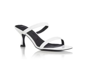 ALIAS MAE WOMENS BAILEY LEATHER WHITE CROC HEELS