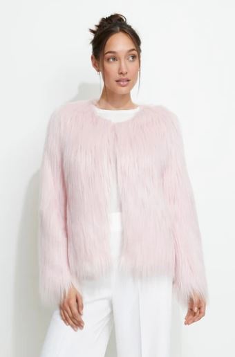 UNREAL FUR WOMENS UNREAL DREAM JACKET - PETAL PINK