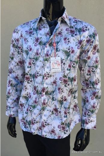 JOHN LENNON MENS FAITH LONG SLEEVE SHIRT - LILAC