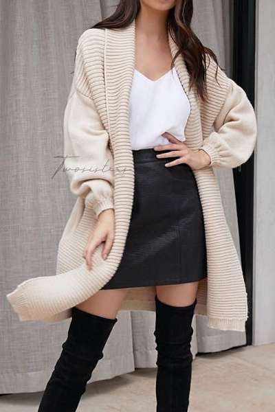 TWO SISTERS THE LABEL DANNIE KNIT CARDIGAN - BEIGE