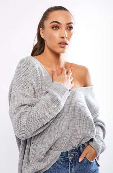 SUNDAYS THE LABEL WOMENS DOUBLE CROSSED KNIT - GREY