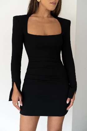 EFFIE KATS WOMENS DONNA DRESS - BLACK by Elwood101
