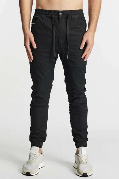NENA PASADENA MENS COMMANDER 2.0 ELASTICATED WAIST JOGGER - BLACK