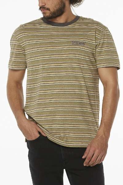 WRANGLER MENS VEDDER STRIPE TEE - SAGE STRIPE