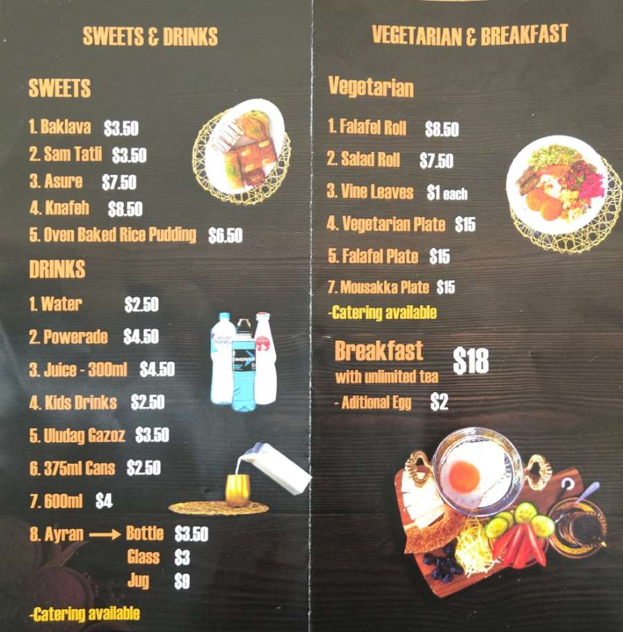 Breakfast Menu 