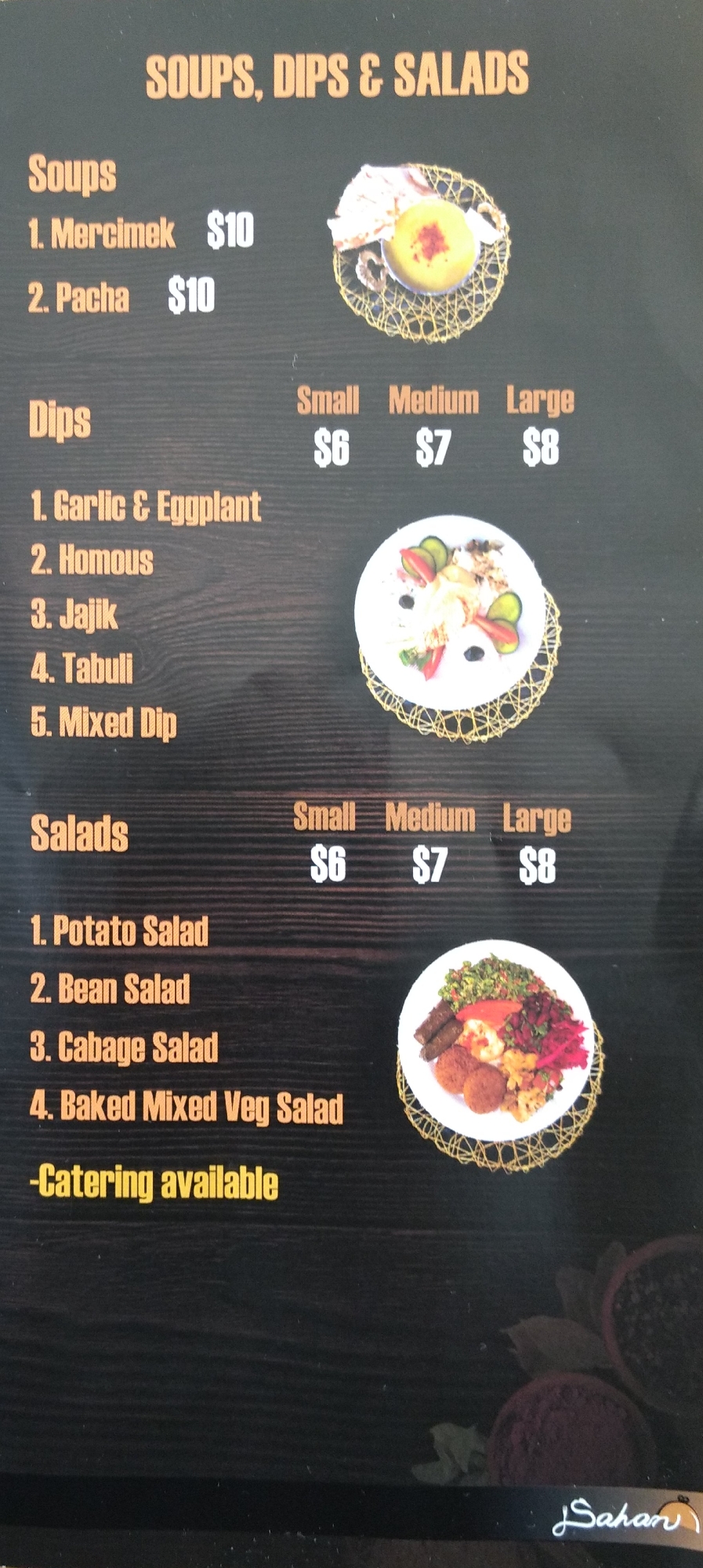 Soups, Dips, and Salad