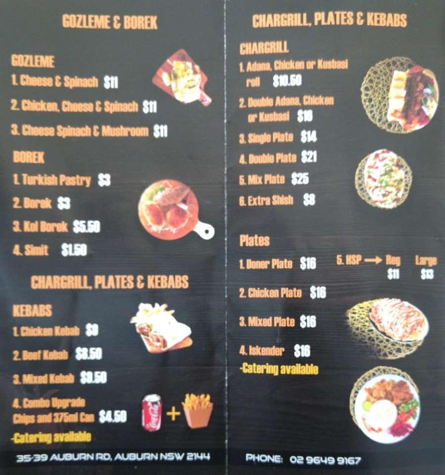 Chargrill, Plates and Kebabs