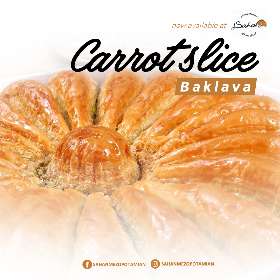 Carrot slice Baklava - now in Sahan Mezopotamian Auburn