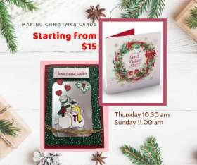 Find everything you need to make your Christmas Cards at The Pink Craft!