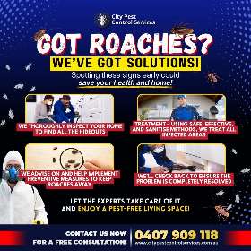 Got Roaches? | City Pest Control Services