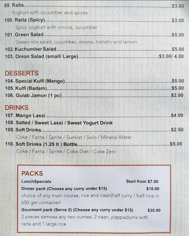 Full Menu 5/5