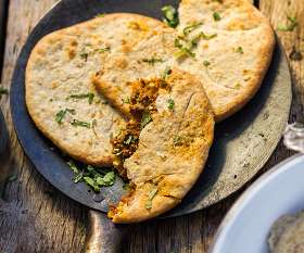 Finger-licking good keema naan in South Yarra - Yarra Indian Restaurant