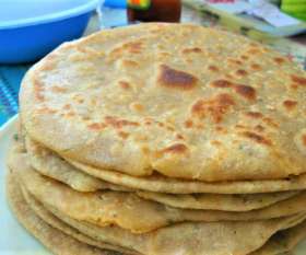 Indian Flatbread Aloo Paratha - Yarra Indian Restaurant