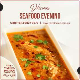 Delicious Fish Kadai at The Yarra Indian Restaurant