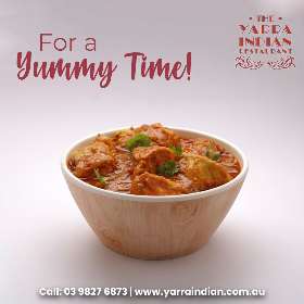 Tasty Chicken Korma by The Yarra Indian Restaurant, South Yarra