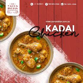 Kadai Chicken by The Yarra Indian Restaurant, South Yarra