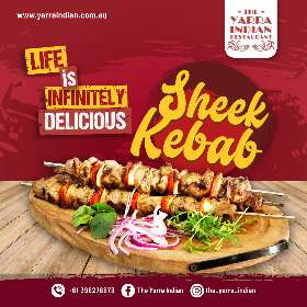 Best kebab in Melbourne by The Yarra Indian Restaurant, South Yarra
