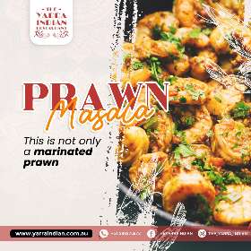 Prawn Masala by The Yarra Indian Restaurant, Melbourne