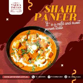 Shahi Paneer by The Yarra Indian Restaurant