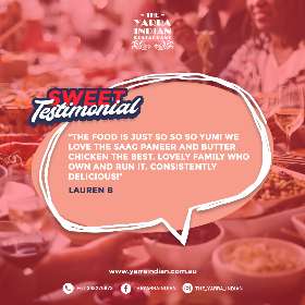 Customers Review in South Yarra Melbourne | The Yarra Indian Restaurant