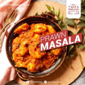 Try our superb taste cuisine, prawn masala!