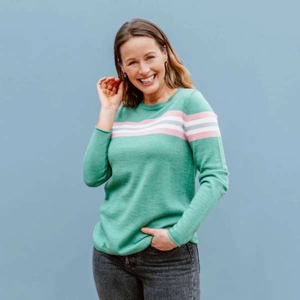 Green Stripe Me Knit