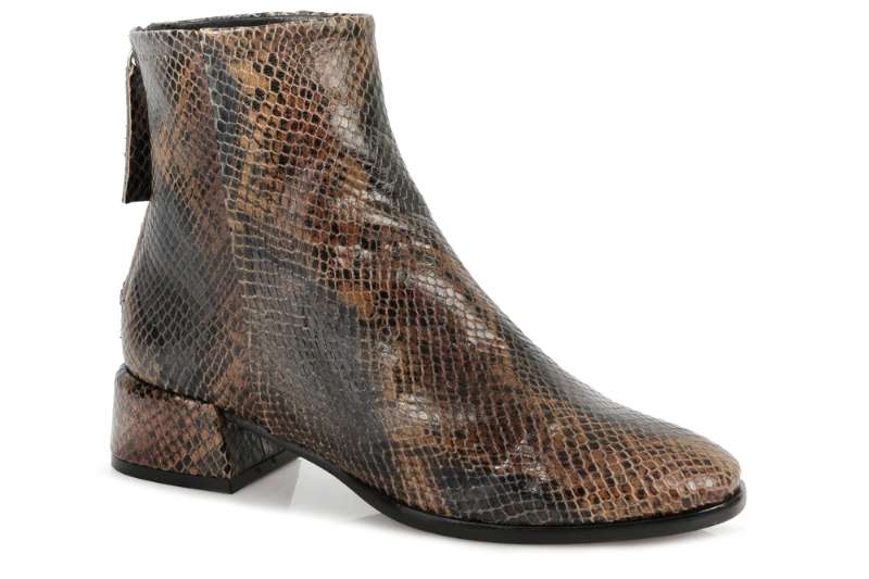 Sempre Di Green Snake Skin Boot