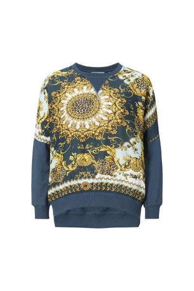 Rich & Royal Sweatshirt With Scarf Print