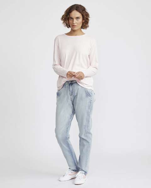 J&M Charlie L/S Tee - Heavenly Pink